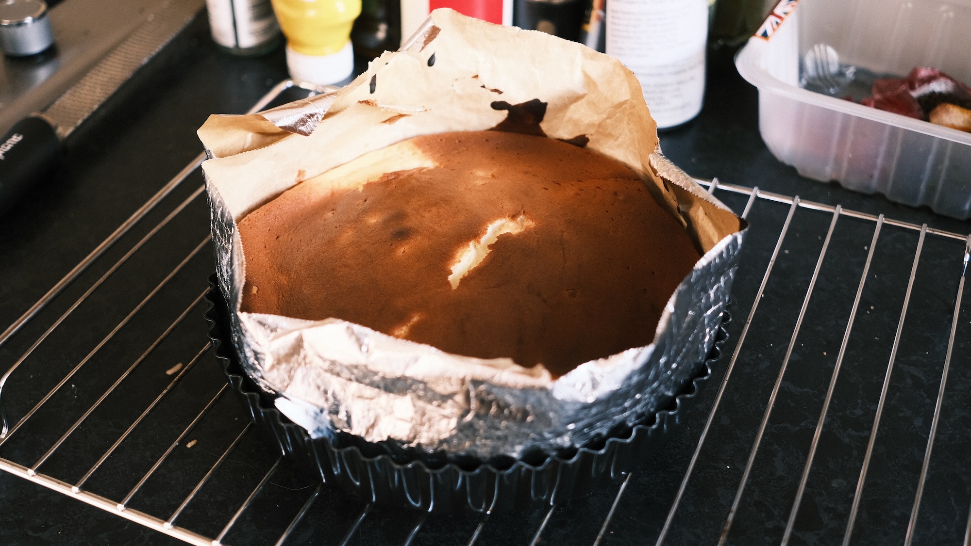 作ったチーズケーキ