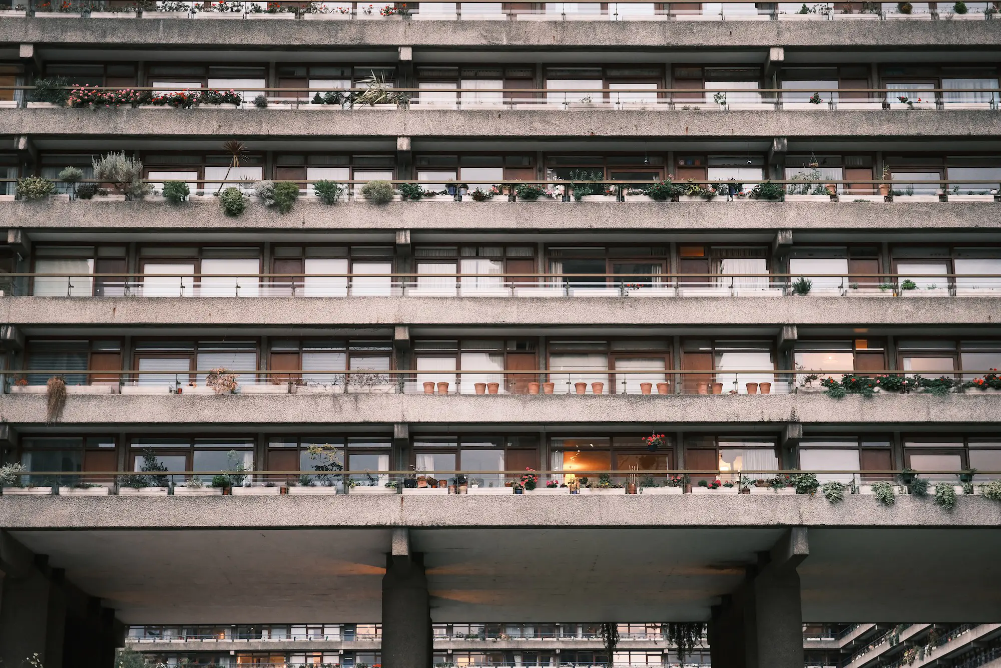 バービカン・センターの居住区部分