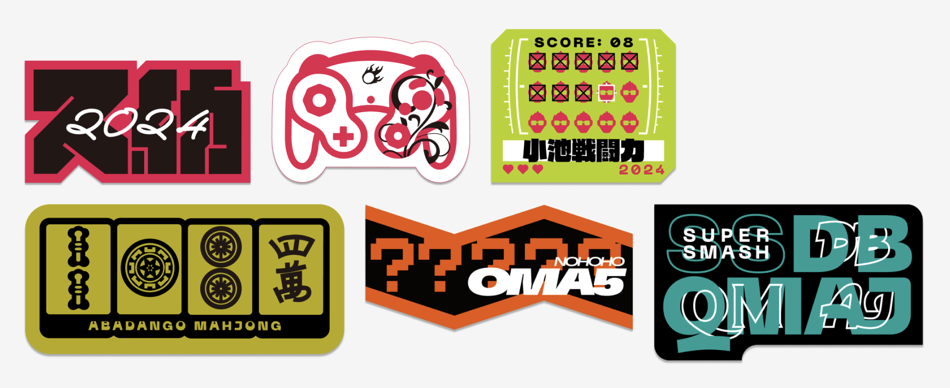 シールラリーのシール。各ブースごとに専用で作っている